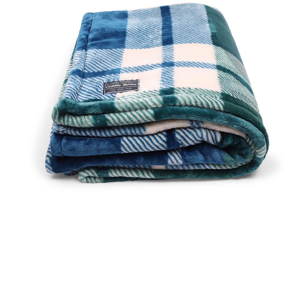 Lug Cuddle throw blanket Plaid Navy